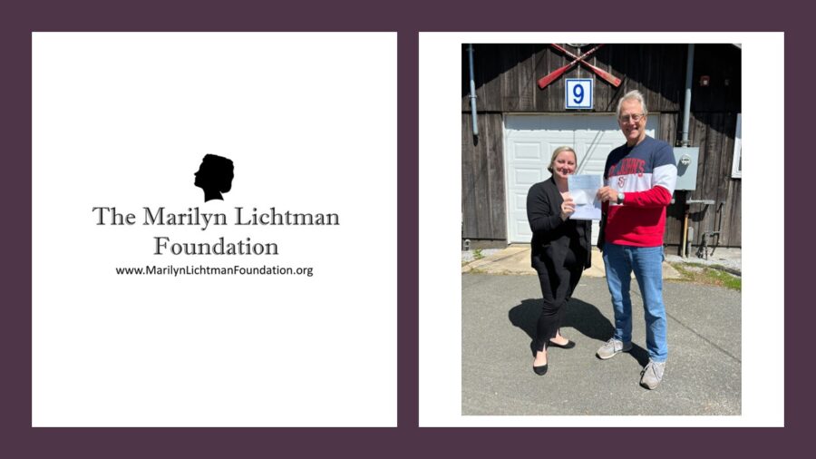 an image of 2 people and text The Marilyn Lichtman Foundation www.MarilynLichtmanFoundation.org