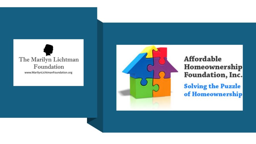 an image of text that says 'The Marilyn Lichtman Foundation www.MarilynLichtmanFoundation.org Affordable Homeownership Foundation, Inc Solving the Puzzle of Homeownership'